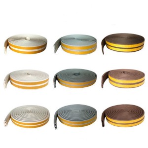 Rubber seal strip for door and window